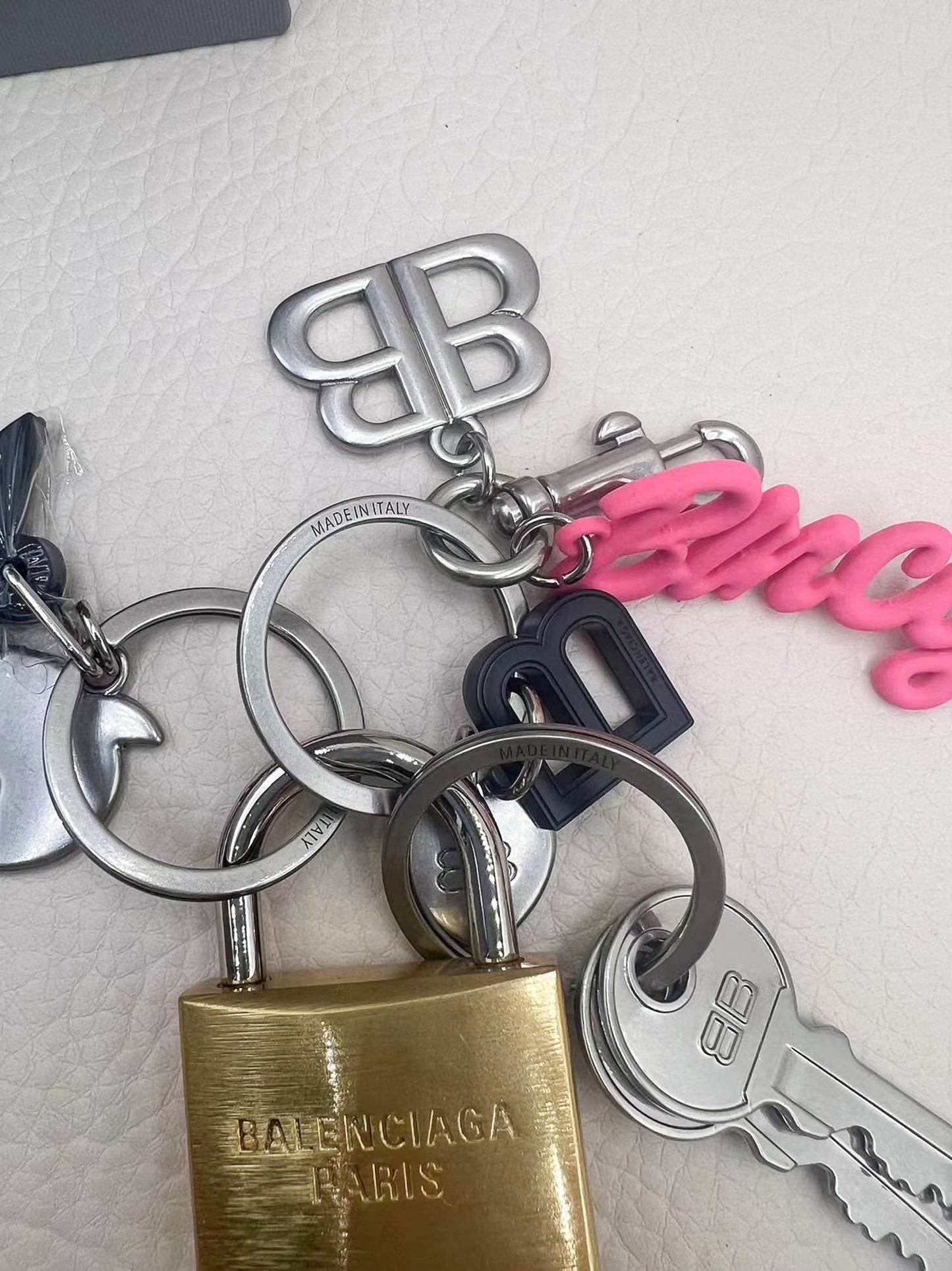 Rodeo Bling Bag charm & Key Chain Black heart charm