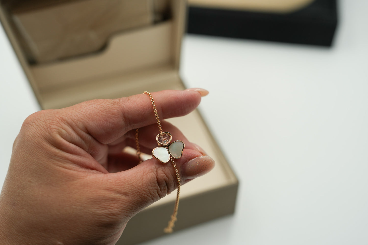 One clover bracelet 925 silver 18k gold plated