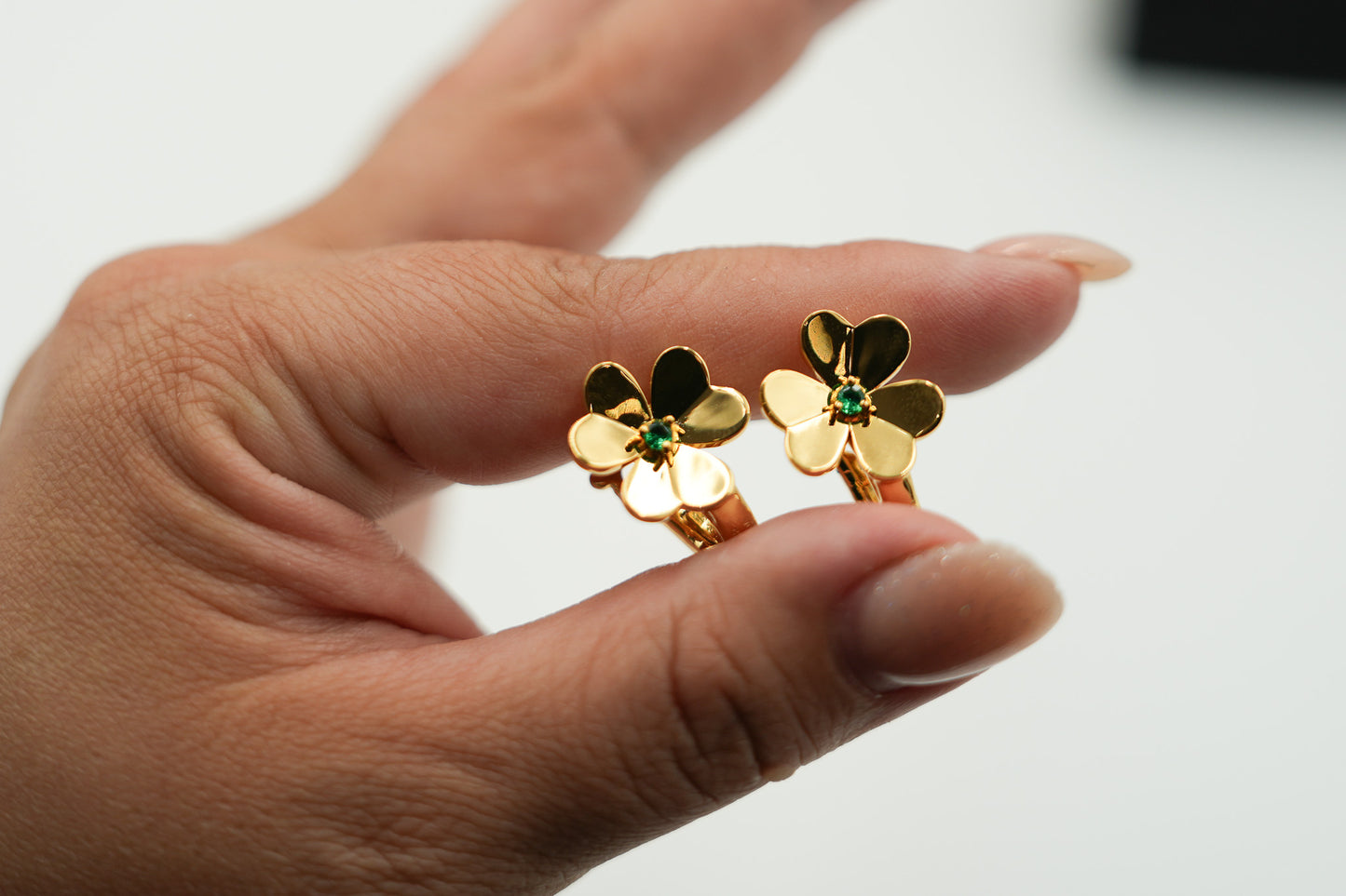 Frivole Clover earrings 925 silver 18k gold plated