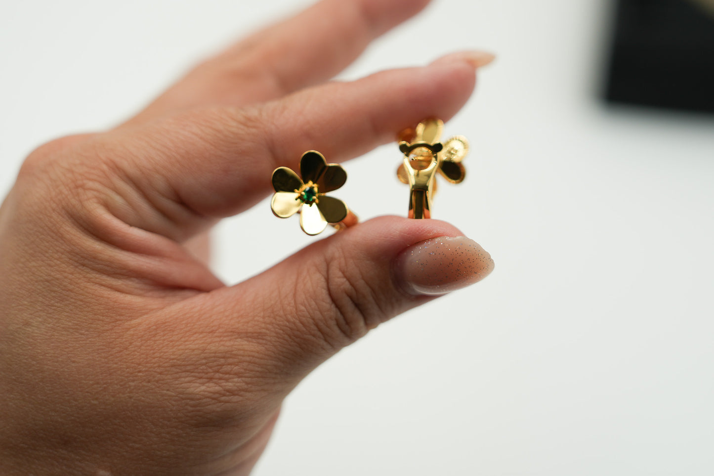 Frivole Clover earrings 925 silver 18k gold plated