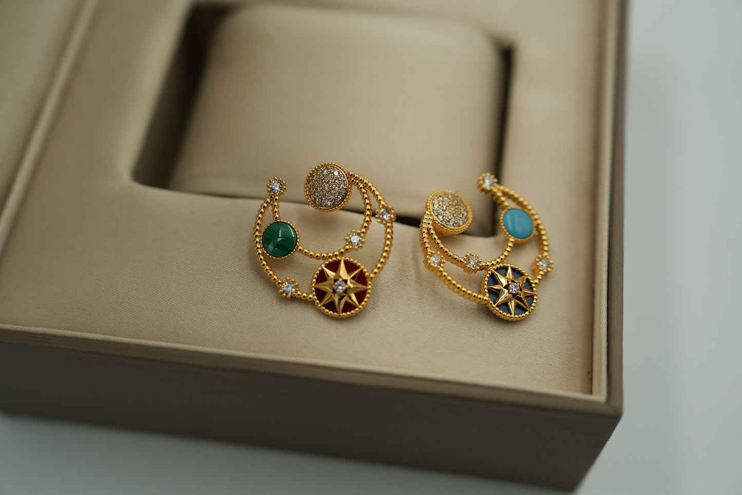 Celeste earringsearrings 925 silver 18k gold plated