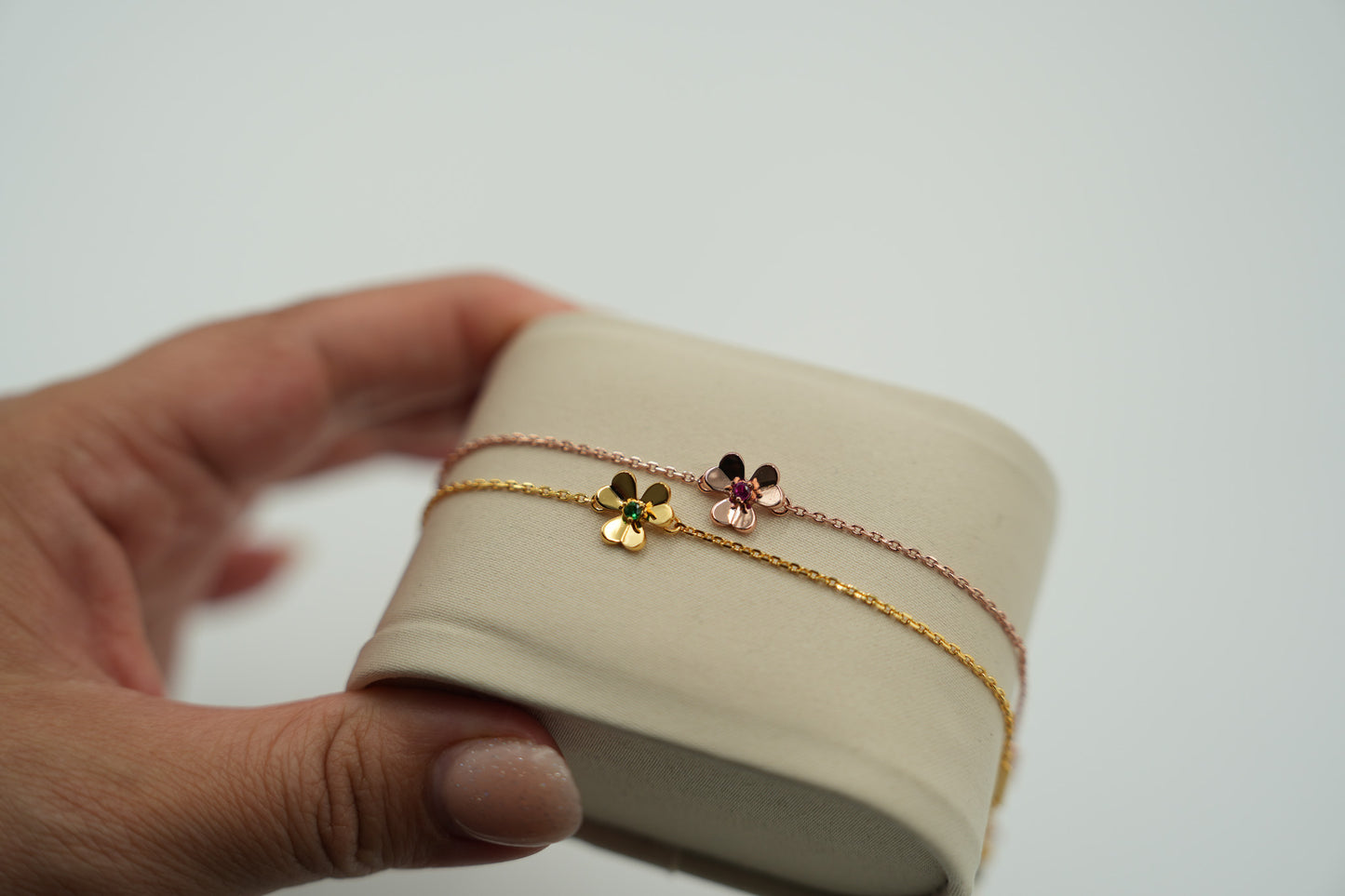 Sweet Frivole clover bracelet 925 silver 18k gold plated