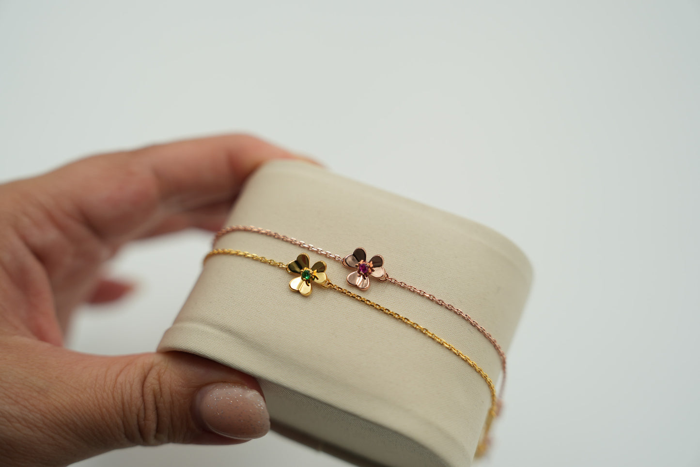 Sweet Frivole clover bracelet 925 silver 18k gold plated