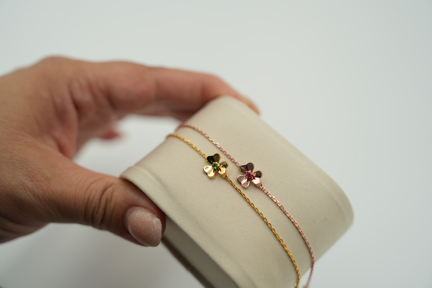 Sweet Frivole clover bracelet 925 silver 18k gold plated