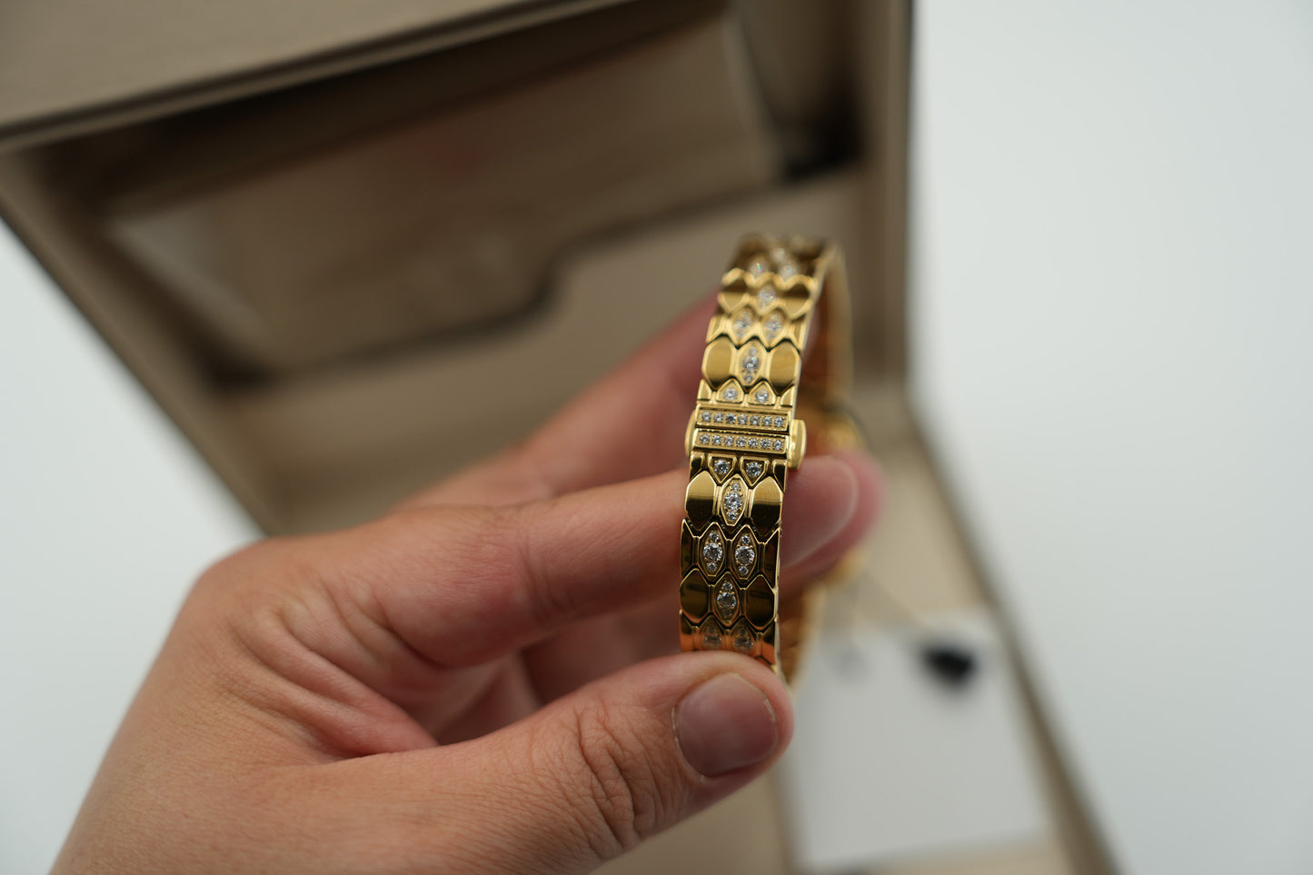 Green Dial Serpenti Watch Quartz Watch snake watch gold color CZ strap
