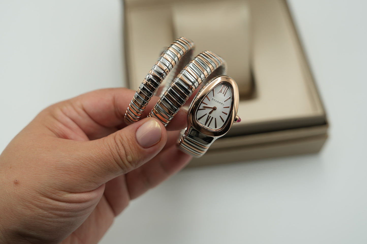 white Dial Serpenti Watch Quartz Watch snake watch rose rainbow color