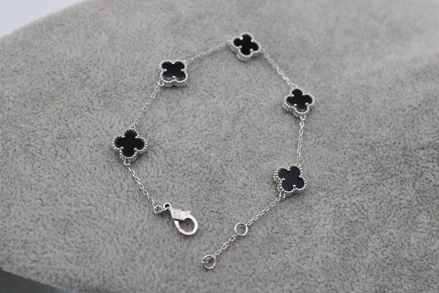 Sweet 10mm clover bracelet 925 silver 18k gold plated