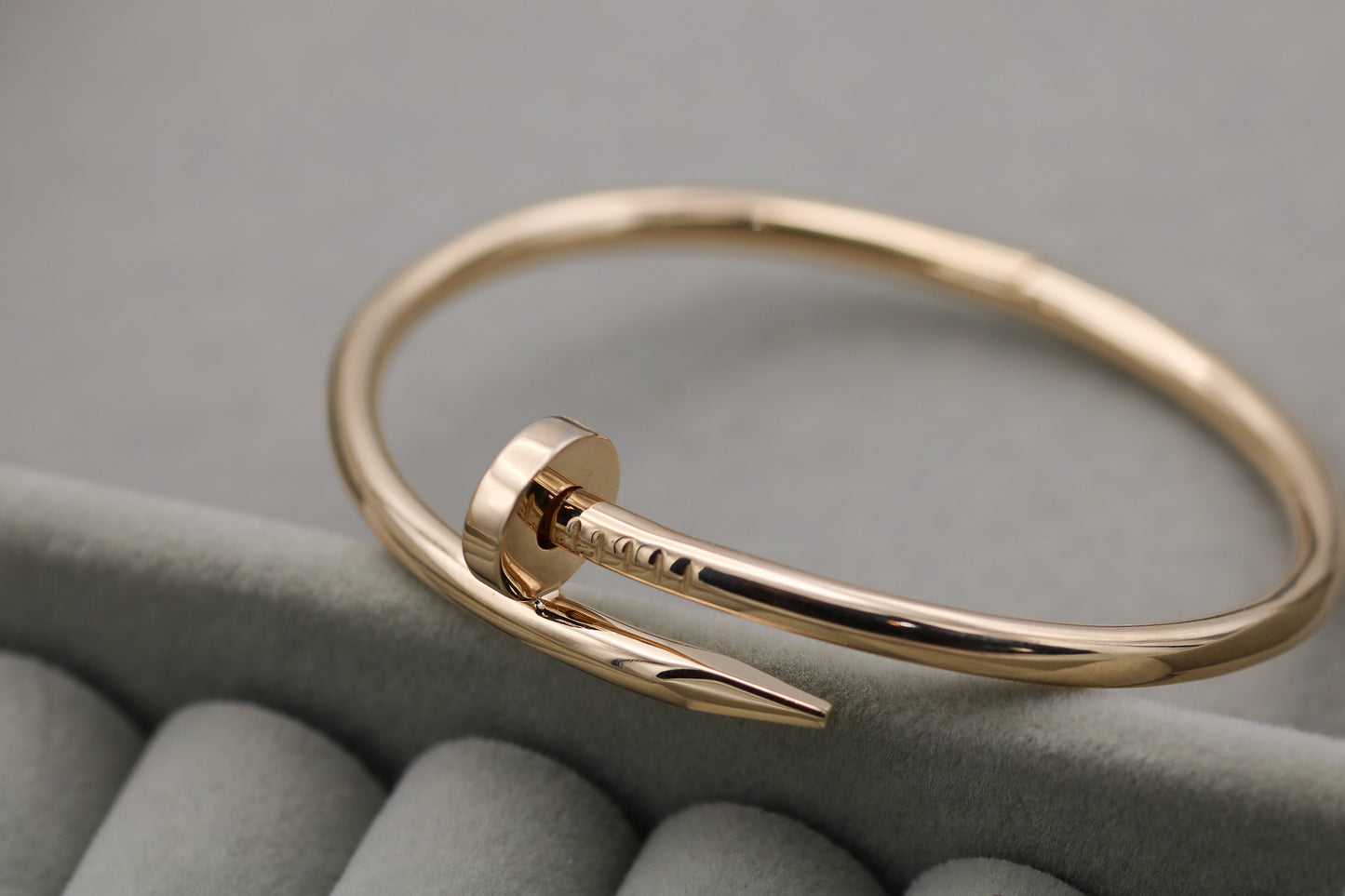 Fashion Nail bangle bracelet 925 silver 18k gold plated
