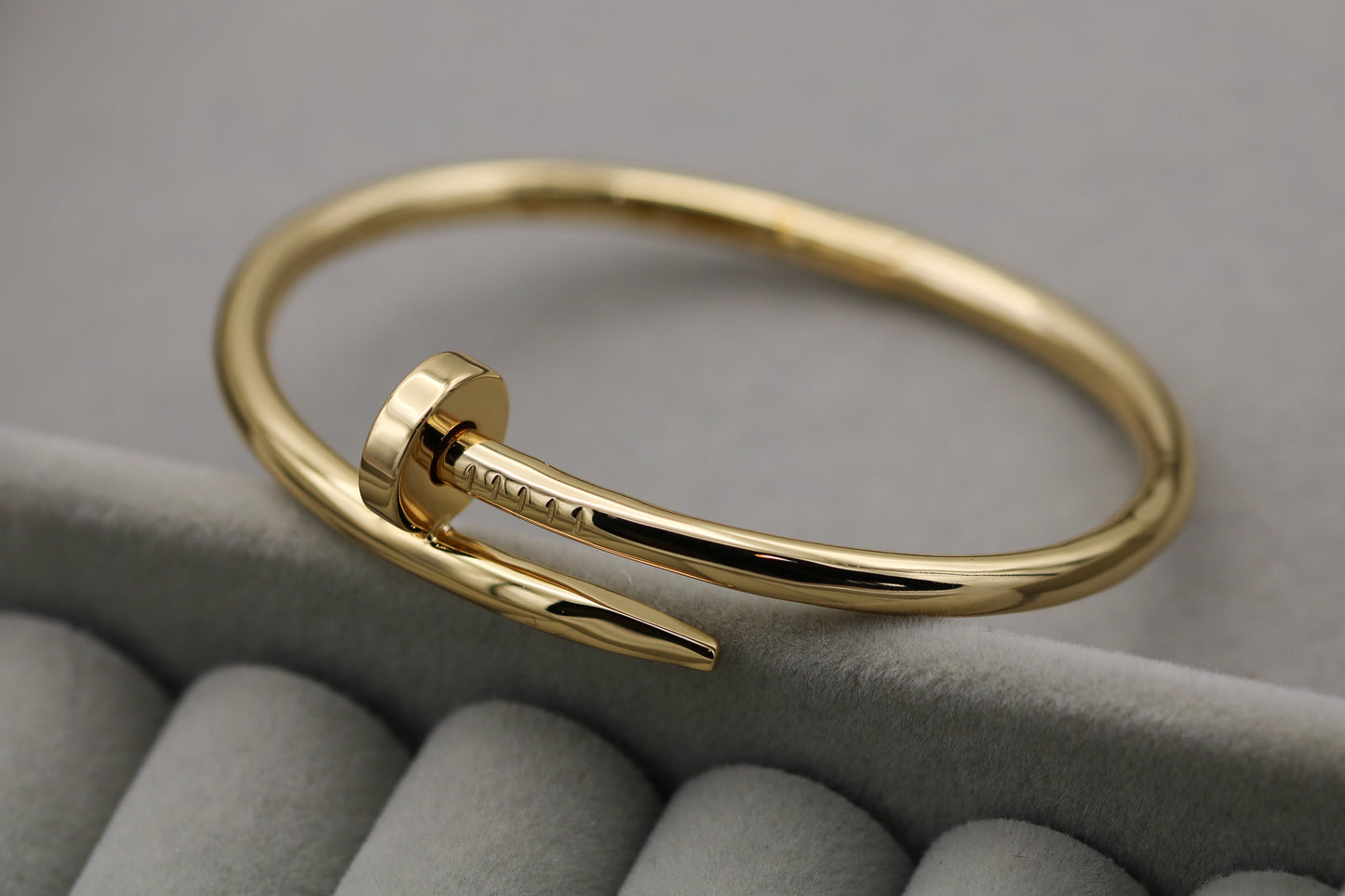 Fashion Nail bangle bracelet 925 silver 18k  gold plated