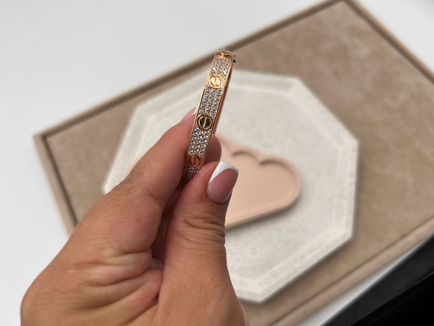 Fashion CZ  bangle bracelet 925 silver 18k  gold plated