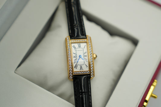 Small Square fashion luxury watch leather strap quartz watch gold color